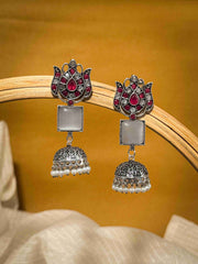 Aanya Jhumka Stone Earrings